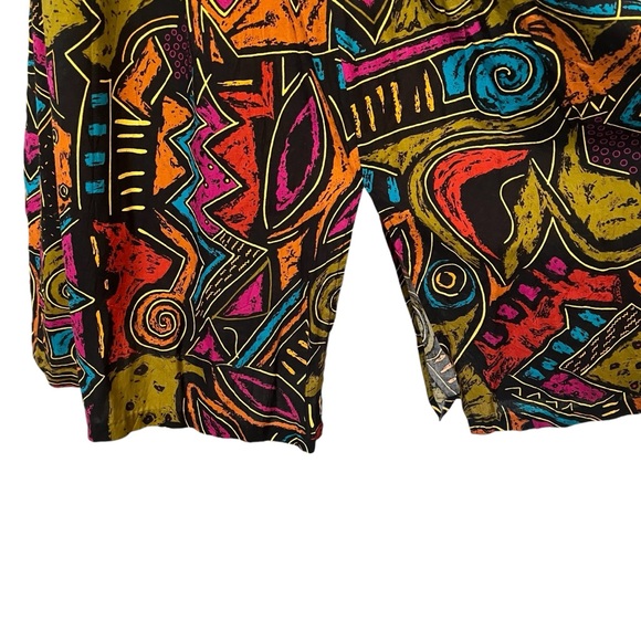 80s vintage abstract midi maxi skirt size small - Picture 10 of 14